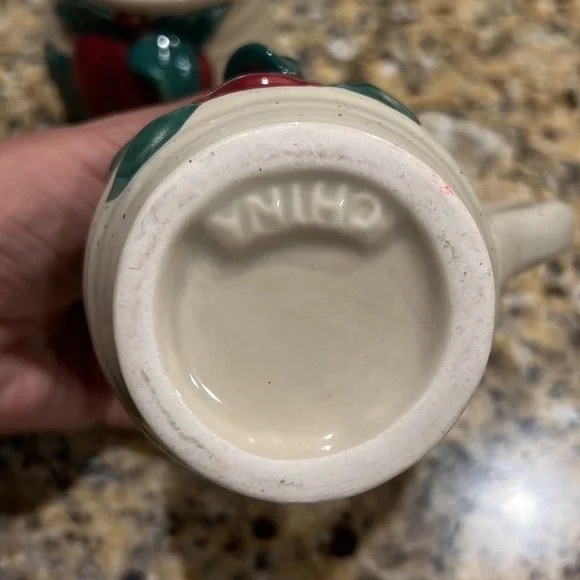 Apple creamer and sugar bowl with lids - Picture 4 of 4